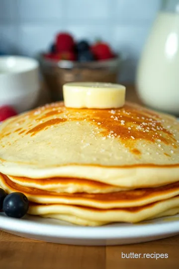 Classic American Pancakes Recipe presentation