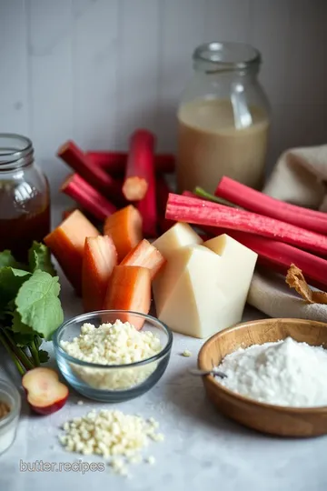 Rhubarb Cake Delight: A 35-Minute Wonder ingredients