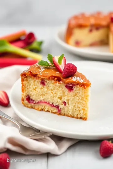 Rhubarb Cake Delight: A 35-Minute Wonder presentation