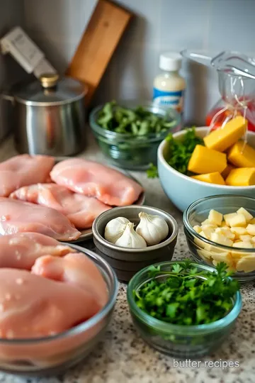 Creamy Butter Herb Chicken ingredients