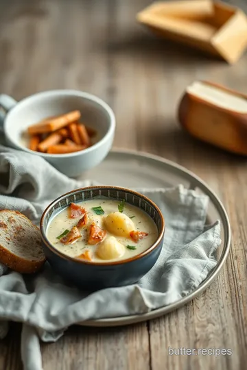 Creamy Chicken Bacon Gnocchi Soup presentation