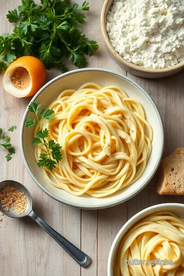 Creamy Chicken Fettuccine with Asparagus ingredients