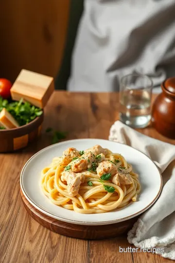 Creamy Chicken Pasta Delight presentation