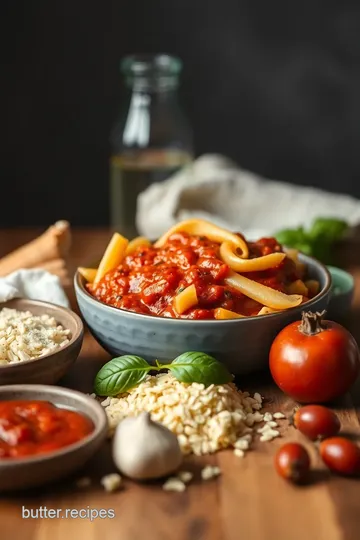 Easy Penne Ragu with Prego Sauce ingredients