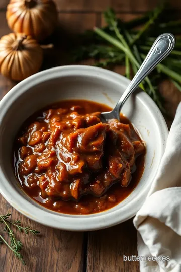 Make Red Onion Gravy with Caramelized Flavor presentation