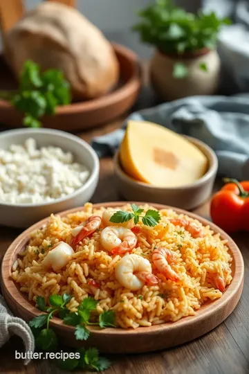 Spanish Rice with Chicken and Shrimp ingredients