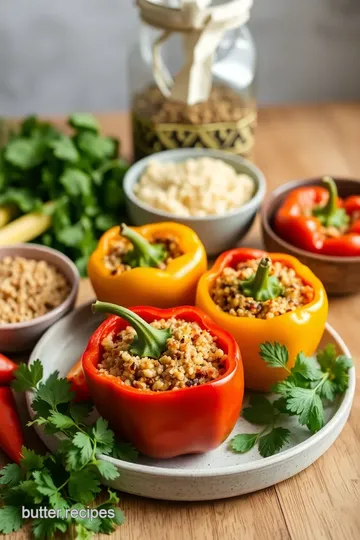 Bake Stuffed Bell Peppers with Quinoa Goodness ingredients