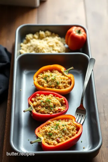 Bake Stuffed Bell Peppers with Quinoa Goodness steps