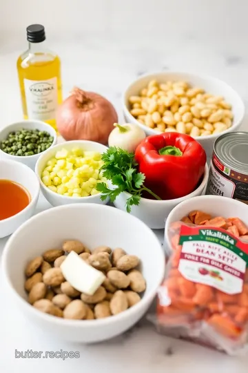 Creamy Greek Butter Bean Stew ingredients