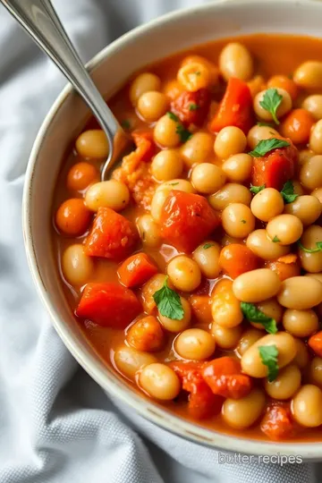 Creamy Greek Butter Bean Stew presentation