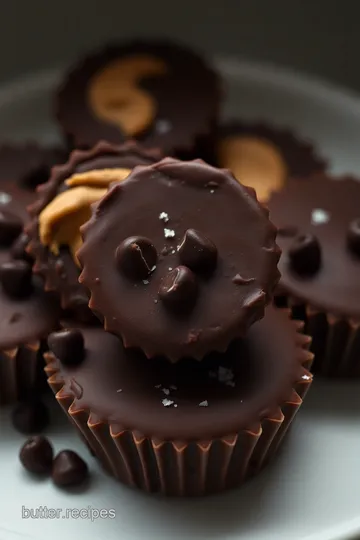 Decadent Chocolate Peanut Butter Cups presentation