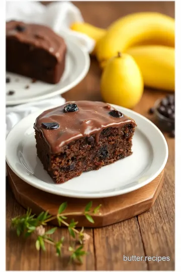 Decadent Chocolate Raisin Cake Recipe presentation