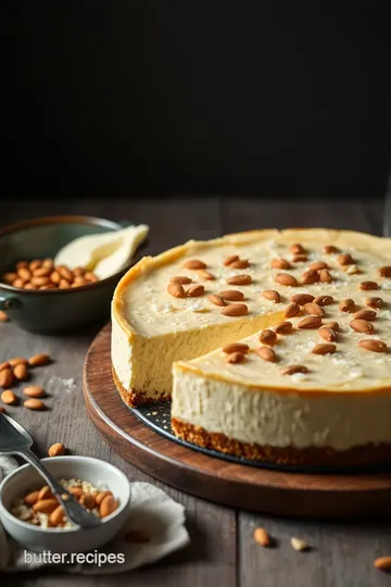 Bake Coconut Cheesecake with Almonds steps