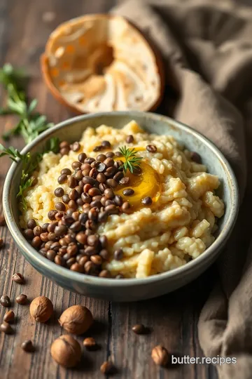 Decadent Truffled Lentil and Kale Risotto ingredients