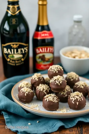 Quick & Indulgent Baileys Truffles presentation