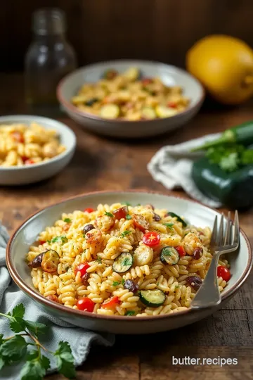 Grilled Orzo Salad with Fresh Zucchini steps