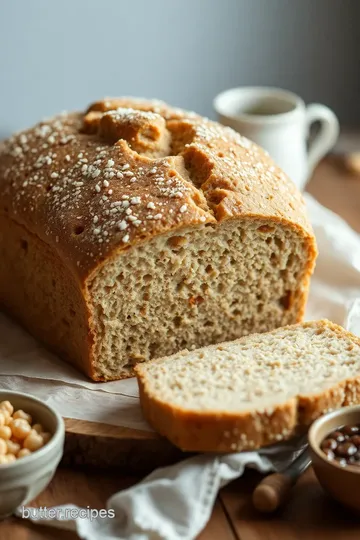 Quick & Easy Honey Buckwheat Soda Bread presentation