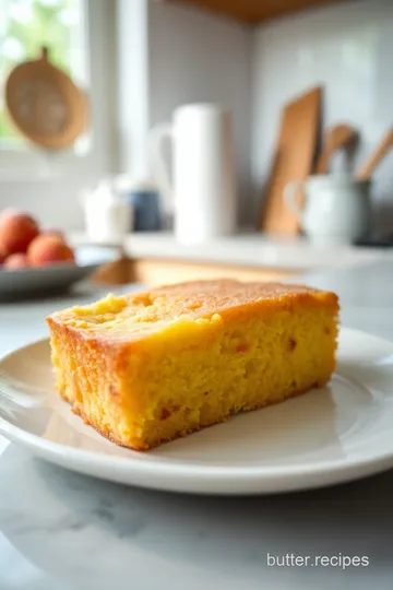 Delicious Polenta Cake with Fresh Peaches steps