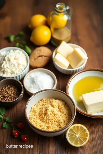 Lemon Butter Russian Cake ingredients