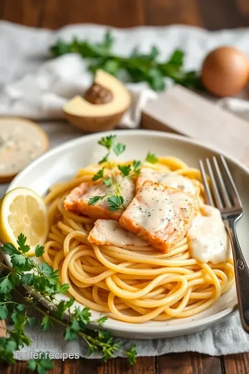 Sautéed Salmon Pasta with Creamy Sauce ingredients