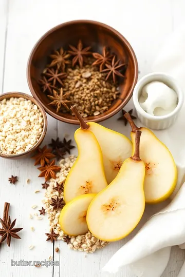 Spiced Baked Pear Oatmeal: A Cozy Breakfast Delight ingredients