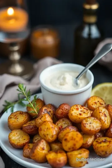 Roasted Baby Potatoes with Spicy Seasoning presentation