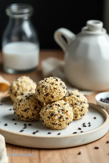 No-Bake Sesame Treats with Black Seeds presentation