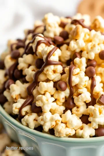 Chocolate Peanut Butter Popcorn Recipe presentation