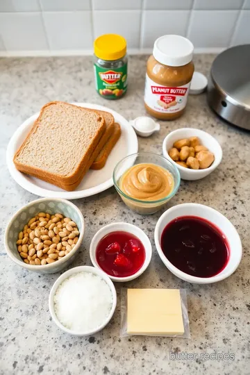 Grainy Peanut Butter and Jelly Bread ingredients