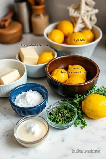 Lemon Butter Sauce ingredients