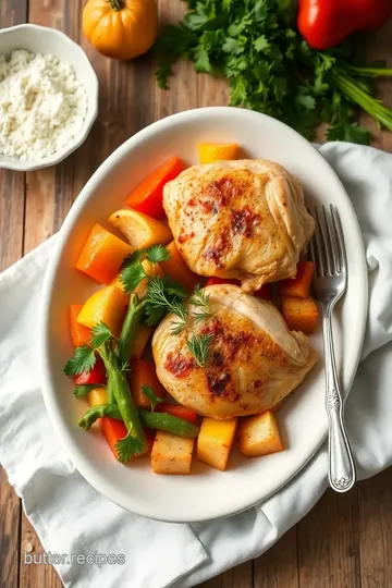 Flavorful Chicken Thighs with Veggies ingredients