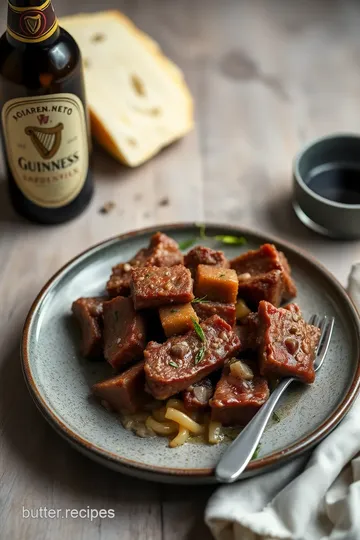 Flavorful Slow-Cooked Guinness Corned Beef Delight presentation