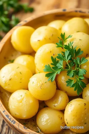 Flavorful Herb-Infused Steamed Potatoes presentation