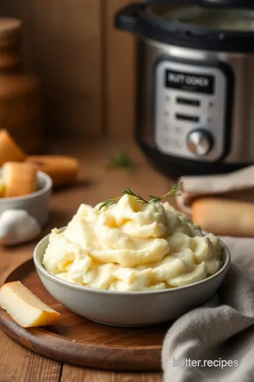 Fluffy Pressure Cooker Mashed Potatoes presentation