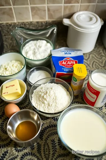 Fluffy Vanilla Condensed Milk Cake ingredients