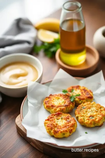 Zucchini Fritters Recipe presentation