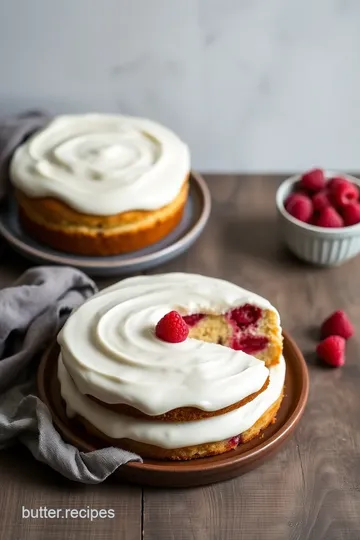 Bake Raspberry Cake with Creamy Frosting steps