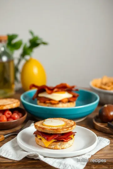 Hearty Breakfast Sandwich with Bacon and Eggs steps