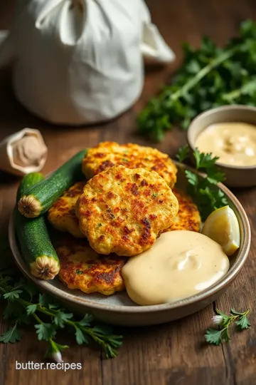 Fry Zucchini Fritters with Garlic Yogurt Sauce ingredients