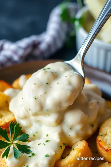 Grandma s Garlic Butter with Parmesan Cream Cheese Sauce presentation