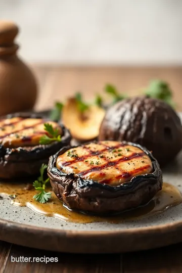 Grilled Portobello Delight with Parmesan ingredients