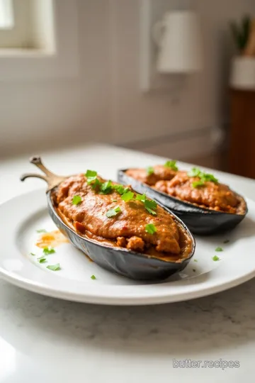 Harissa Beef Stuffed Eggplant steps