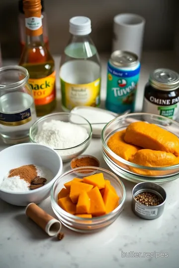 Healthier Pumpkin Spice Syrup ingredients