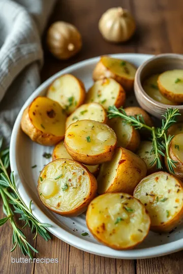 Herb-Infused Hasselback Potatoes presentation