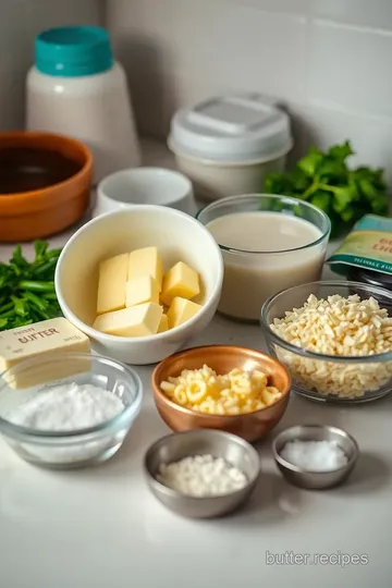 Homemade Alfredo Sauce ingredients