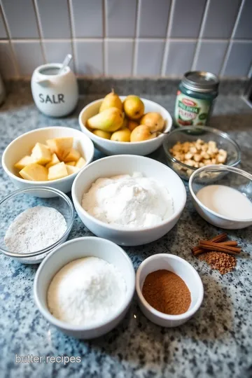 Homemade Pear Butter Recipe ingredients