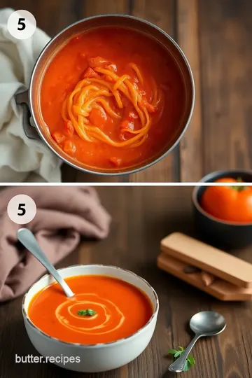 Hot Creamy Tomato Soup Delight steps