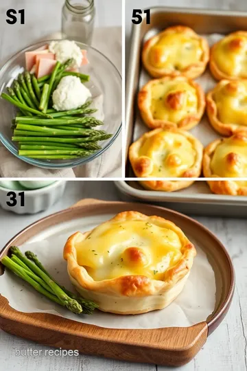 Irresistible Asparagus & Ham Cheese Puffs steps