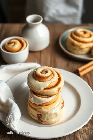 Irresistible European Cinnamon Buns presentation