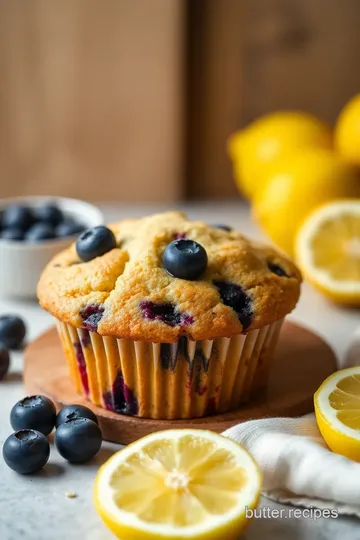 Lemon Blueberry Muffins Delight presentation